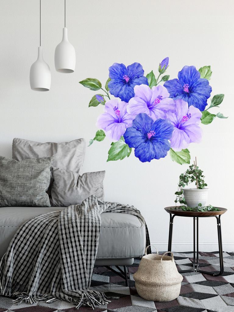 Set of Decorative Stickers for Children - Hibiscus