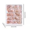 120/240/360Pcs/Box Glossy Soft Gel Pink French Nail Tips Medium Almond White Simple Press On Nails Huge Capacity False Nails