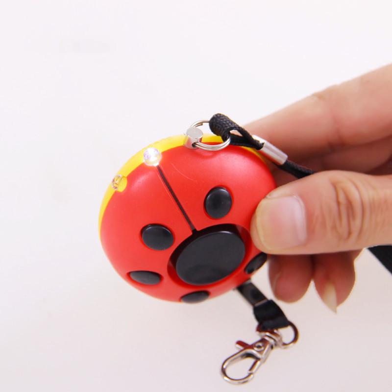 Ladybug Personal Alarm: Beetle Design, Self-Defense & SOS Light for Women, Students, and Seniors