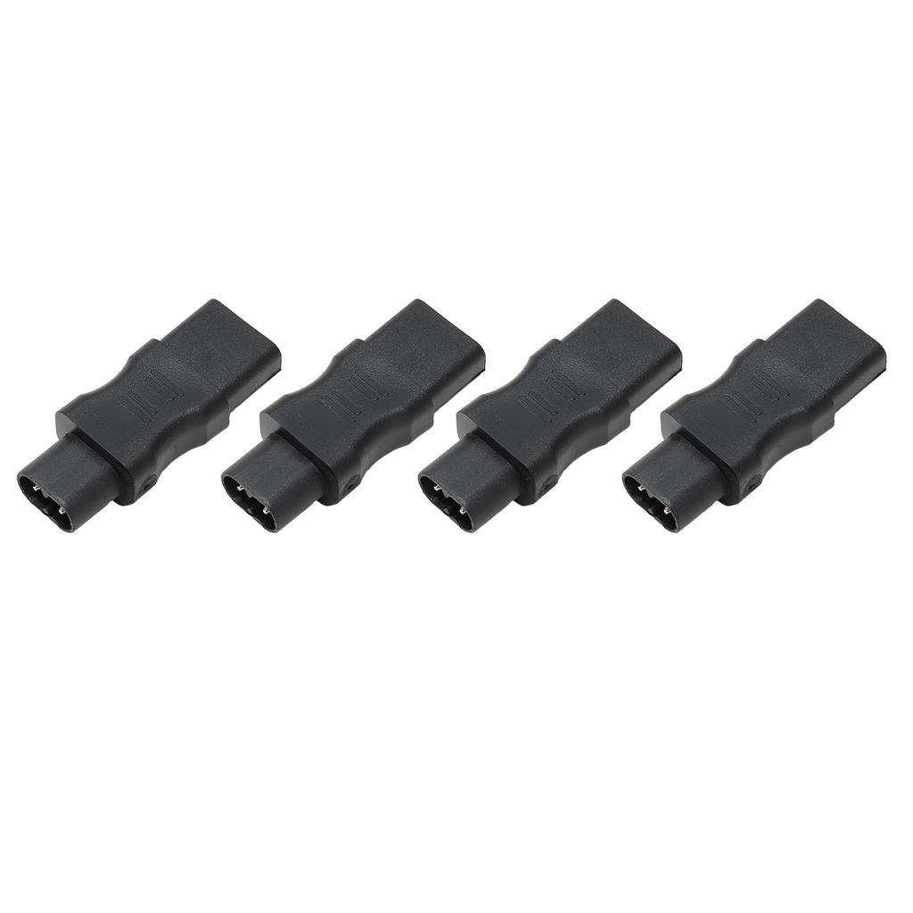4PCS IEC320 C8 To C13 Power Cord Adapter PVC Housing IEC320 Power Plug Adapter for Laptop Ups Socket