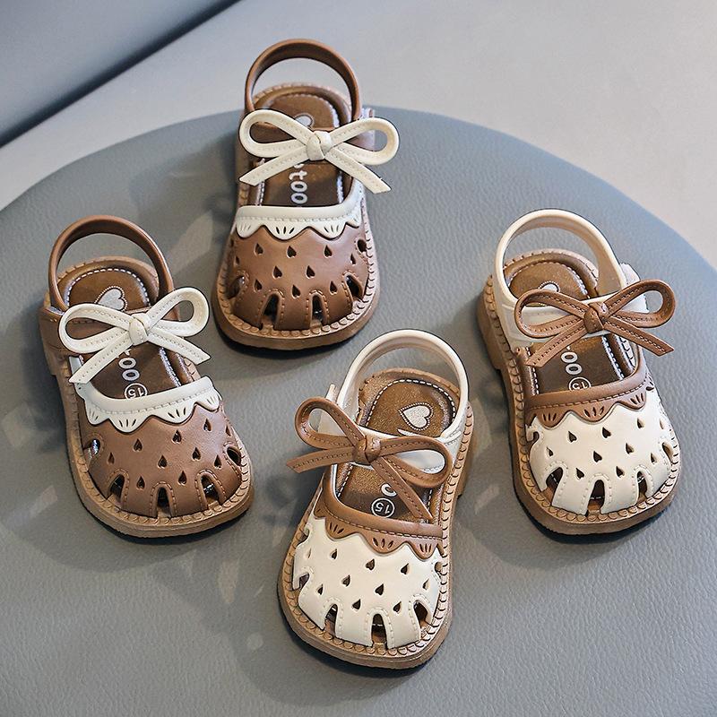 Baby Girl Sandals Summer Girls Plastic Urine-Proof Soft Sole Non-Slip Toddler Infant Sandals