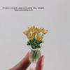Colorful Handcrafted Floral Sculpture Lovely Glass Flower Bouquet  for Home Room Decoration