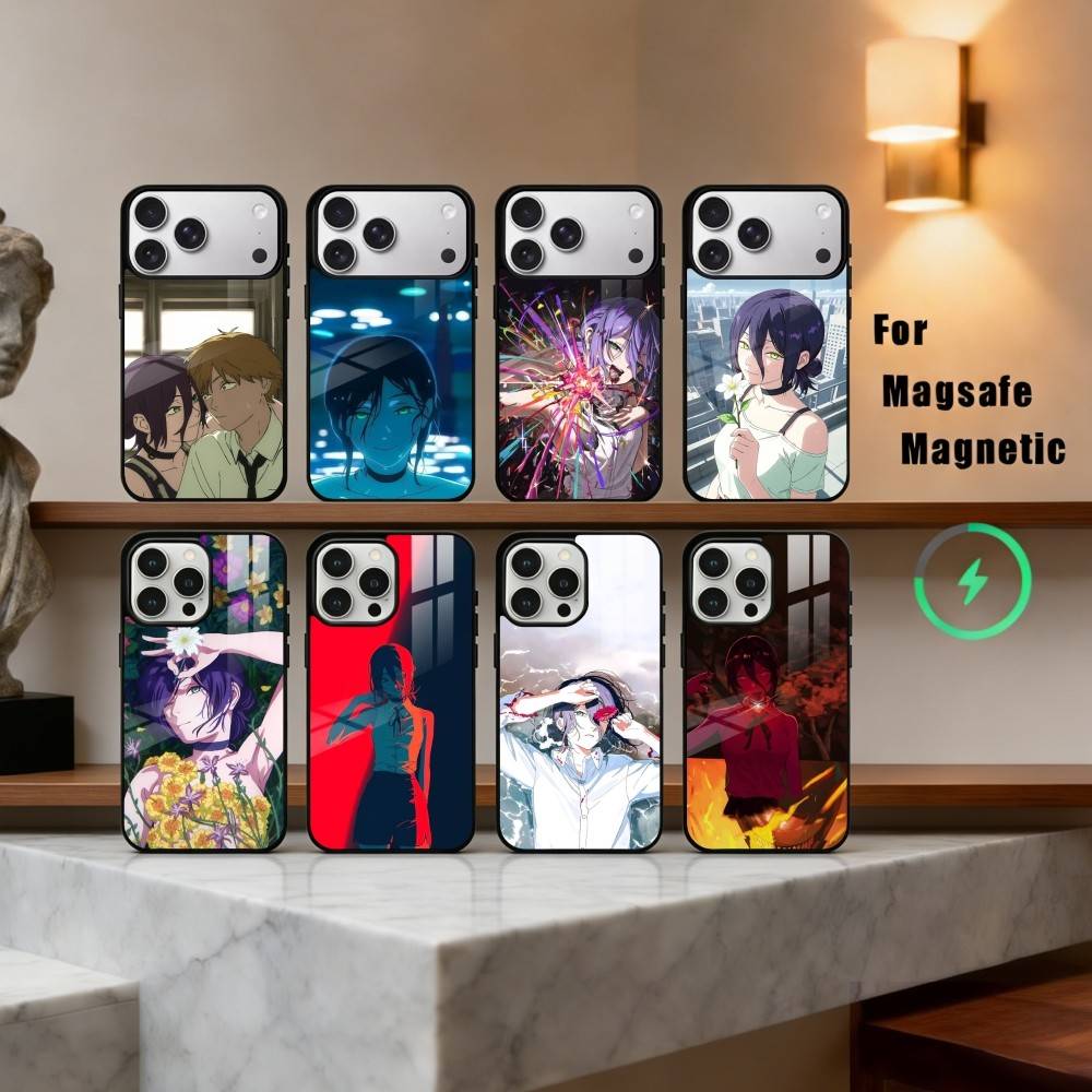 C-Kettensäge M-Mann R-Reze Arc Handyhülle Für iPhone 17,16,15,14,13,12,Plus,Pro,Max für Magsafe Magnetisches Kabelloses Laden
