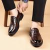 Fashion 2025 Spring New Designer Leather Shoes for Men Solid Color Fashion Casual Platform Loafers Man High Quality Dress Shoes Male