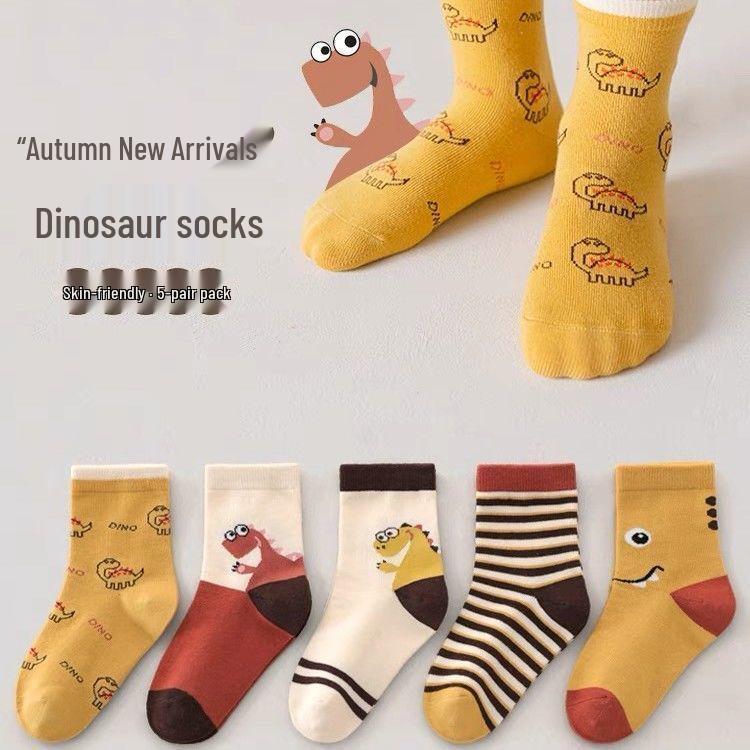 Children's Cartoon Mid-Calf Socks - Multiple Styles, For Boys, Girls, and Babies, Perfect for Autumn/Winter Sports and Students