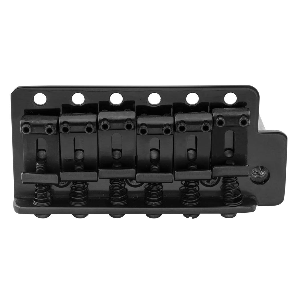 Musiclily Pro String Pitch Vintage Tremolo Bridge with Steel Saddles for Fender American Vintage Stratocaster Electric Black 11.3mm Guitars,