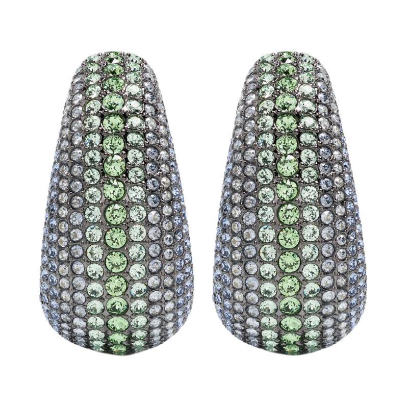 Swarovski Sublima Inlay Brass Earrings Women`s