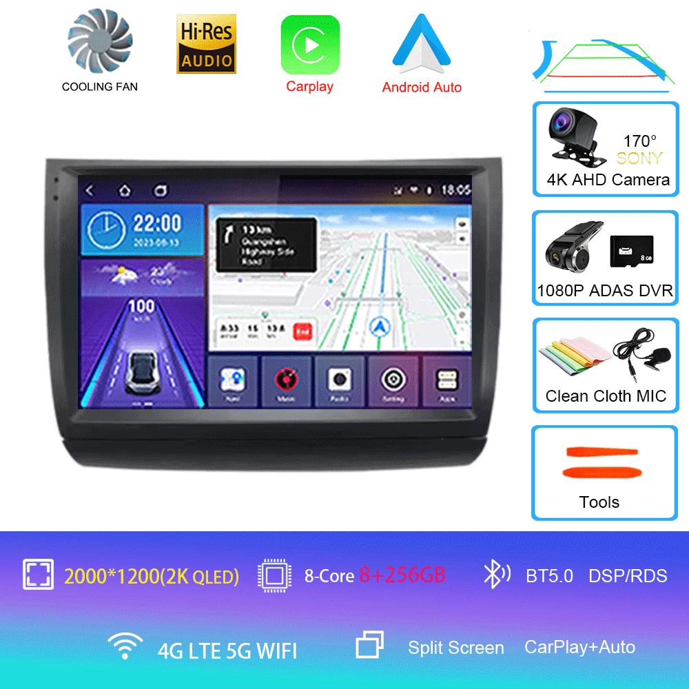 Car Radio Android 14 Carplay Auto WIFI+4G For Toyota Prius 20 2002-2009 Multimedia Video Player GPS Navigation Stereo Head Unit