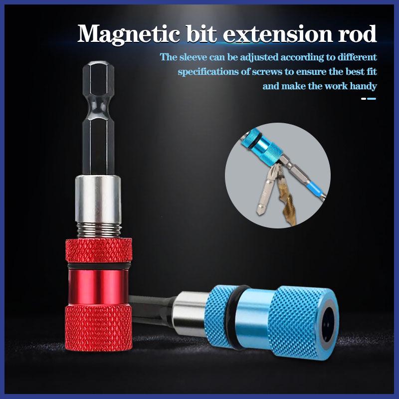 Colored Anti-shedding Magnetic Drill Extension Bar, 6.35 Hex Shank, Industrial Grade Durable.
