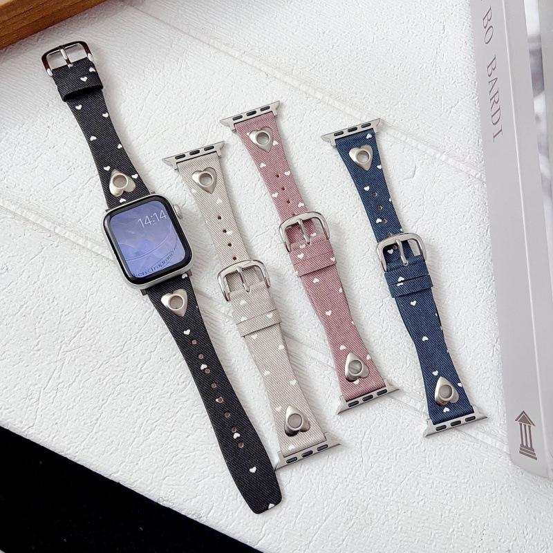 Compatible Denim Strap for Apple iWatch 11, Huawei Fit4, and Xiaomi 9PRO