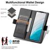 Samsung Z Fold6/7 Full Coverage Magnetic Leather Flip Case, Two-Color with Card Slot