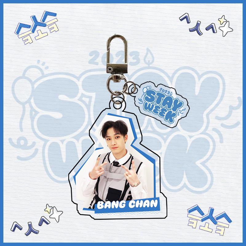 Stray Kids STAY Week Theme Acrylic Keychain Bang Chan Lee Know Changbin Hyunjin Han Felix Seungmin IN Kpop Fan Merchandise Bag Charm
