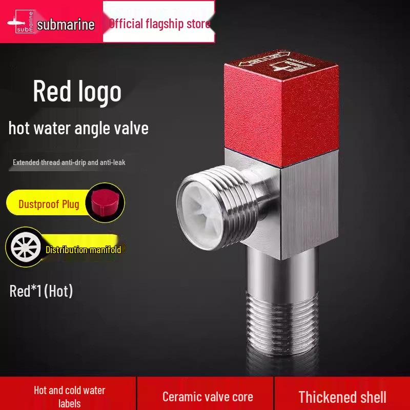 

Submersible Gas Water Heater Angle Valve - Large Flow, Cold & Hot, Straight-Through Switch