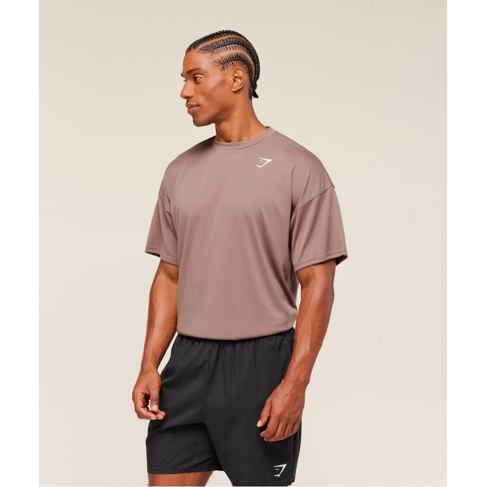 Gymshark Arrival Oversized T shirT chesTnuT Pink A6a4w Kcpn