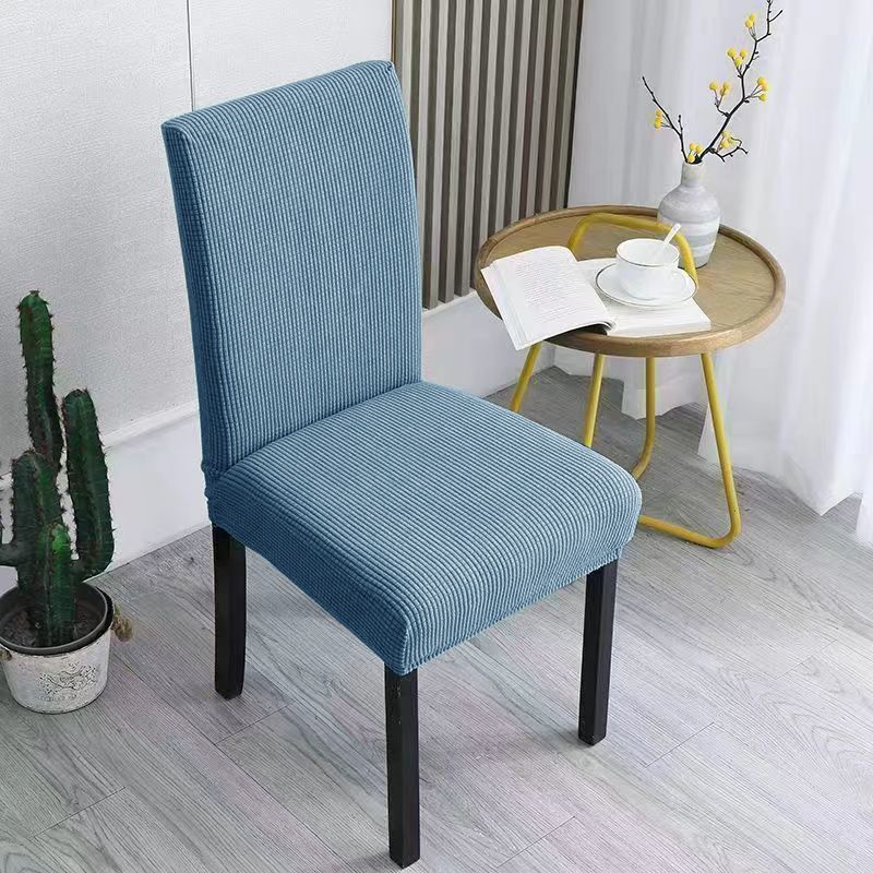 Jacquard Dining Chair Cover Spandex Elastic Stretch Long Back Chair Slipcover Case for Chairs Kitchen Hotel Wedding Banquet
