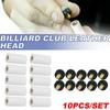 10 pz 10mm Tacche a Vite per Biliardo con Puntali per Stecca da Pool Set di Tacche Morbide