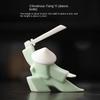 Creative New Chinese Ceramic Warrior Knight Desktop Small Ornaments Joss-Stick Incense Stick Holder Ornament Tea Pets