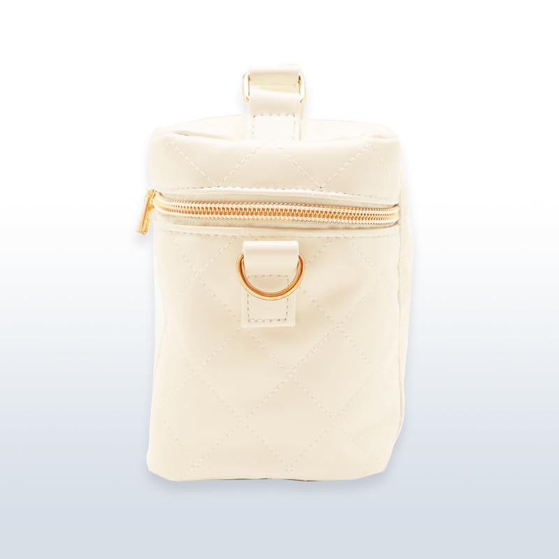 CONC CO469 Nui. Plush Vanity Bag, Cream