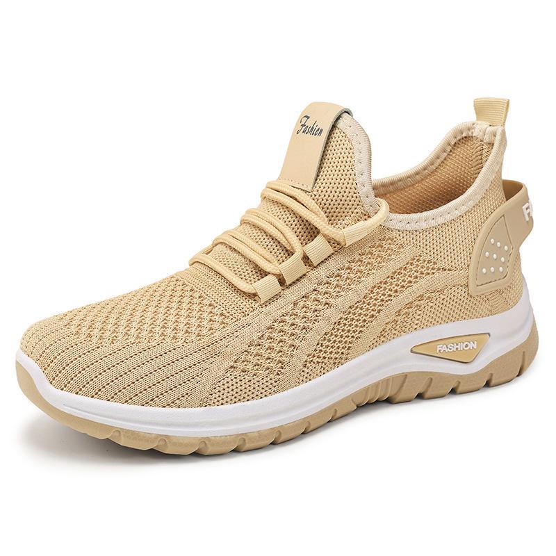 New mesh sneakers comfortable and breathable shoes soft-soled shock-absorbing running shoes simple single shoes