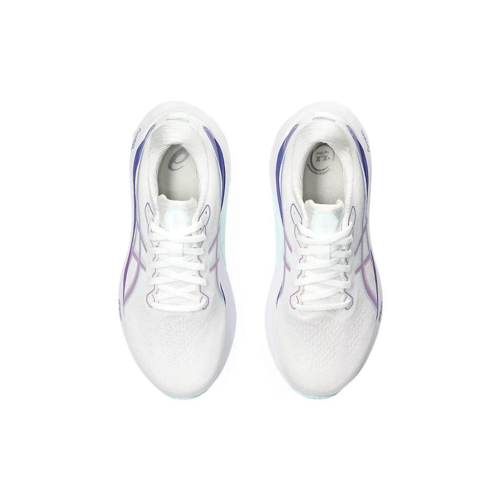 Asics Белые женские кроссовки Gel Kayano 30 Cyber Grape 1012B357-100