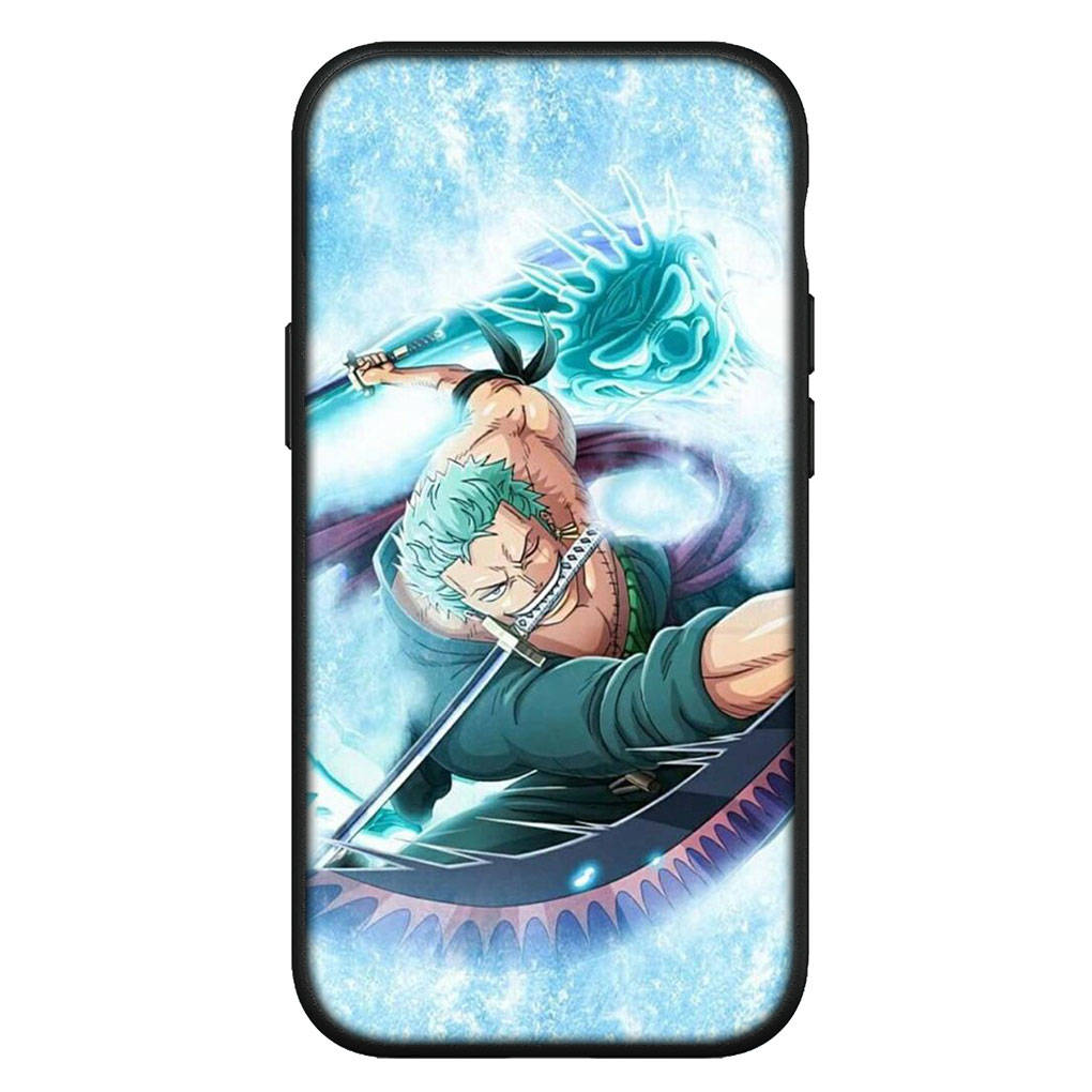 For iPhone 16 15 Xiaomi Redmi Note 14 13 12 11 Pro Max 16e Samsung Galaxy S25 S24 S23 Moto OPPO Huawei Comics One Piece Roronoa Zoro Luffy Phone Case