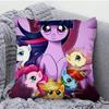 Anime M-My Little Pony Pillow Case Square Pillow Bedroom Sofa Leisure Comfort Cushion Car Living Room Home Decoration
