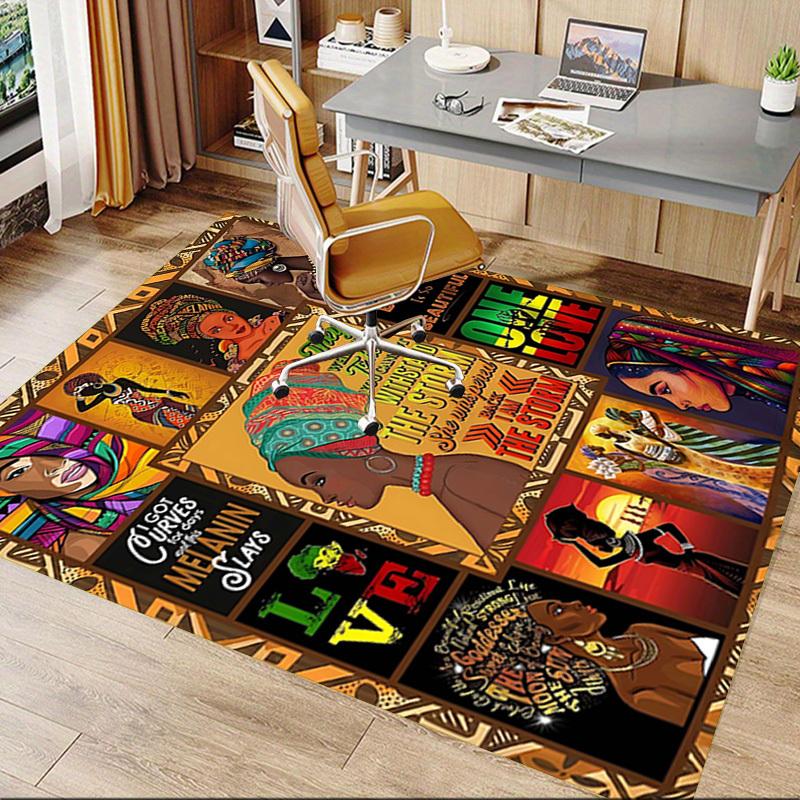 1PC Afro Love Extra Large Non-Slip Floor carpet, Office, family, bedroom, Studio - Large Area RugJ0389