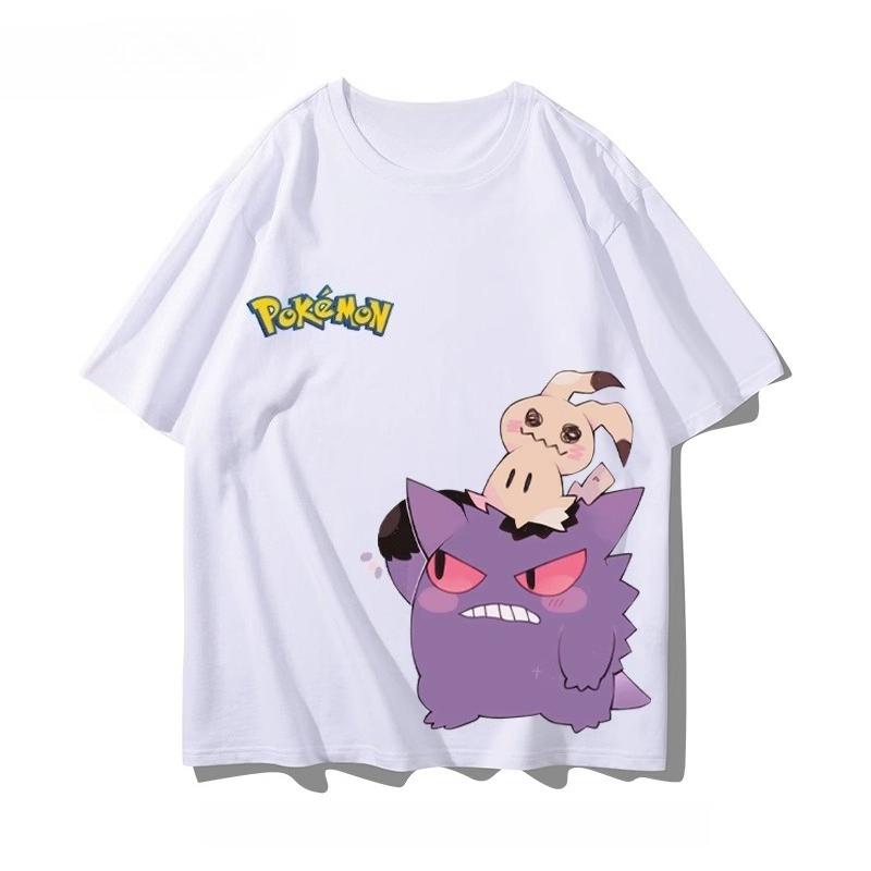 Pokémon Anime Q Edition Printed T-Shirt 2025 Summer Men's and Women's Plus Size Harajuku Trend Loose Casual Short Sleeve Top
