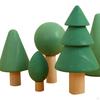 Building Blocks Stacking Wooden Block Educational Toy Set for Toddlers, Tree Shapes