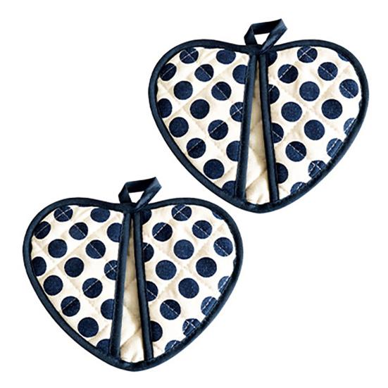 2-in-1 Anti-Scalding Gloves Double Layer Cotton Insulation Pads High Temperature Resistant Oven Mitts for Baking Kitchen