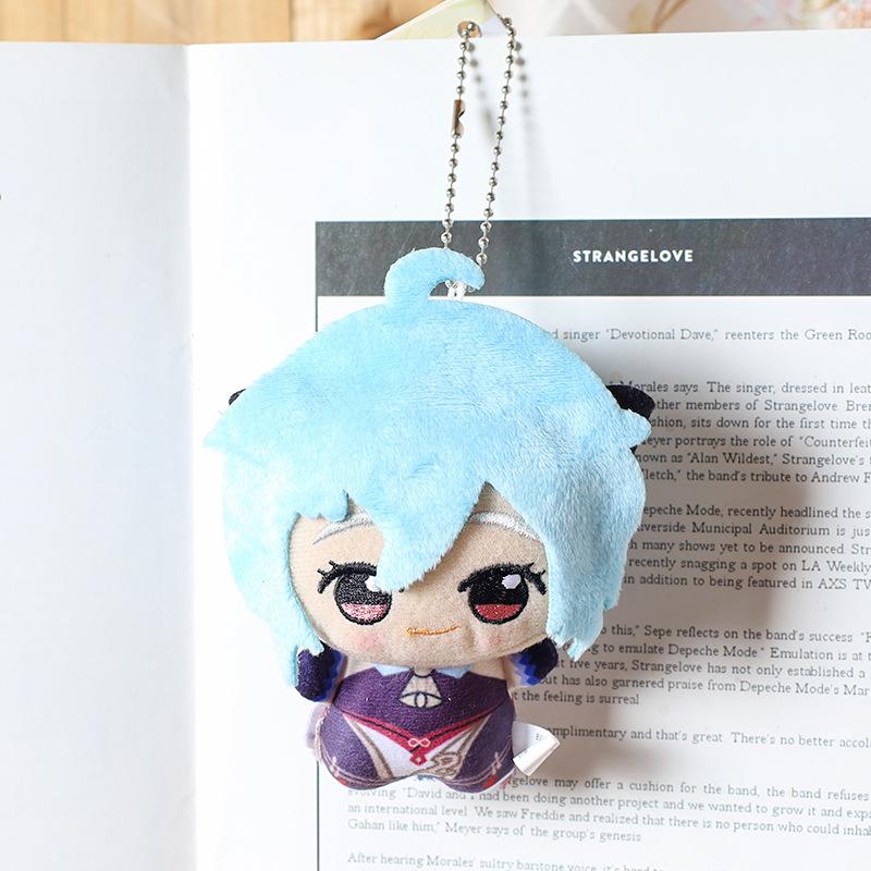 10CM Impact Tartaglia Kaeya Diluc Venti Xiao Klee Plush Pendant Toy  Mini Keychain Doll Backpack Accessorie For Gift