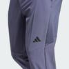 Adidas Solid Color Elastic Waist Mid Rise Tapered Casual Pants Men Bottoms Gray IY1126