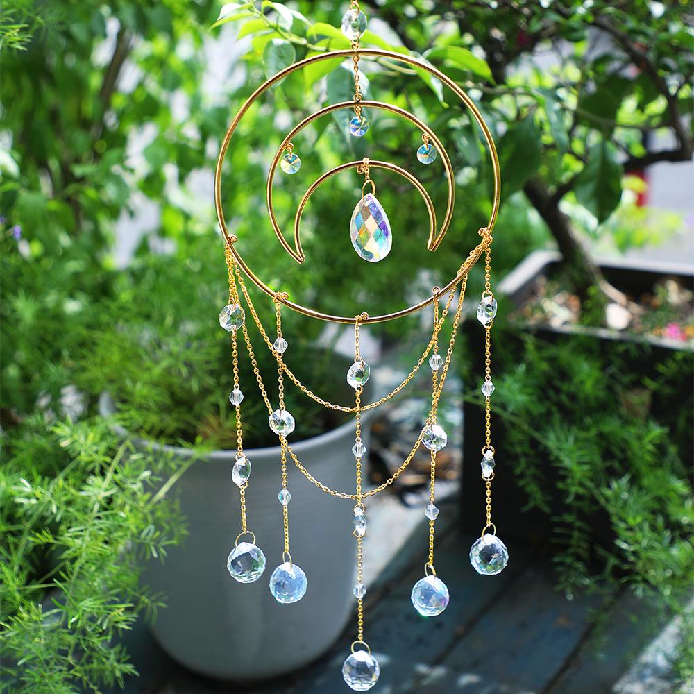 Kristall-Traumfänger, Glas-Kronleuchter, Sonnenfänger, Windspiele, Sonnenkugel, Wandbehang, Sonnenfänger für Fenster, Garten, Zimmerdekor, Geschenk