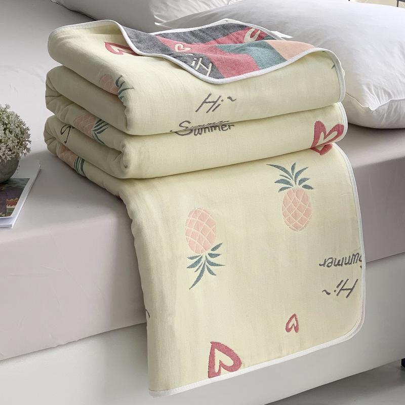 Cotton six-layer yarn Xia Liang quilt pure cotton towel quilt empty blanket nap blanket gauze blanket