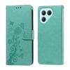 For TECNO Pova 7 Pro 5G Leather Case Butterfly Floral Imprint Wallet Stand Cover