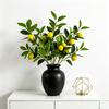 2pcs Lifelike Artificial Lemon Branches | 50 Cm / 19.69 Inches, Realistic Plant Design, Synthetic Plants for Holiday, Daily, Wedding