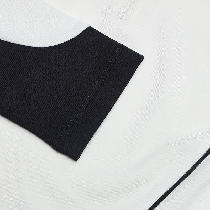 Fila Fitted Short Zip Neck Knit Long Sleeve T-Shirt Women Tops Cloud-Mushroom-White F11W519210FWT