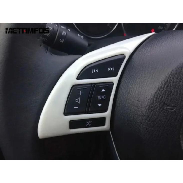 For Mazda 6 M6 Atenza 2013-2015 CX-5 2013-2016 Matte Steering Wheel Cover Trim Sequ Frame Interior Accessories Car Styling