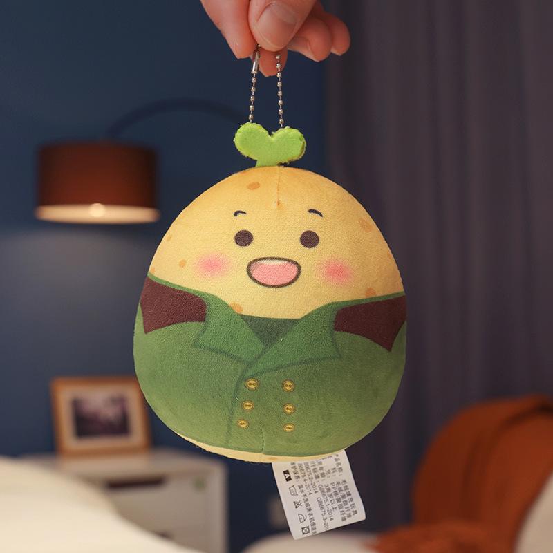 

Potato Small Plush Toy Doll Action Figure Throw Pillow Hanging Pendant Toys 12cm/4.72in зелений