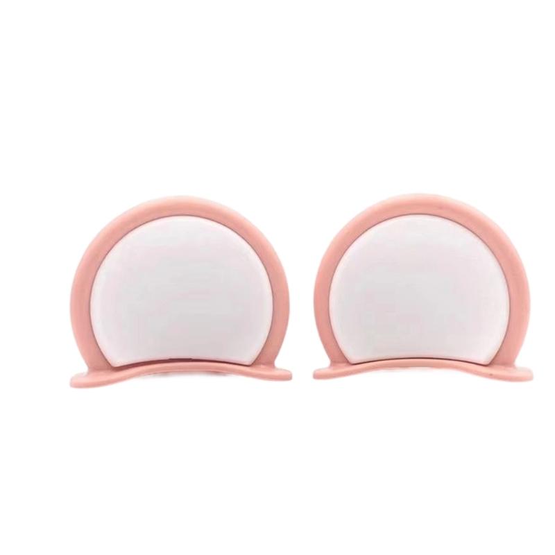 Motorbike Helmet Decoration Cute Bear Ear Attachments Lightweight Plastic Accessory No Tools Installation Required 2pcs