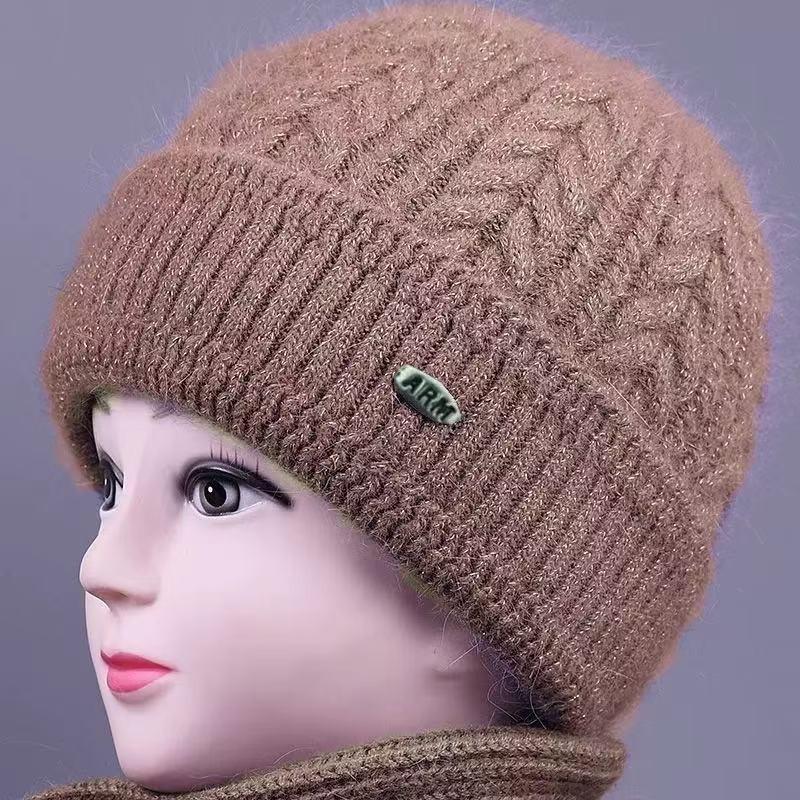 Winter hat fleece warm wool hat outdoor cold cover ear protector old lady knitted hat