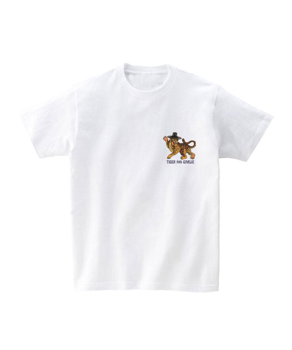 Tiger And Garlic Embroidery Tiger White/M