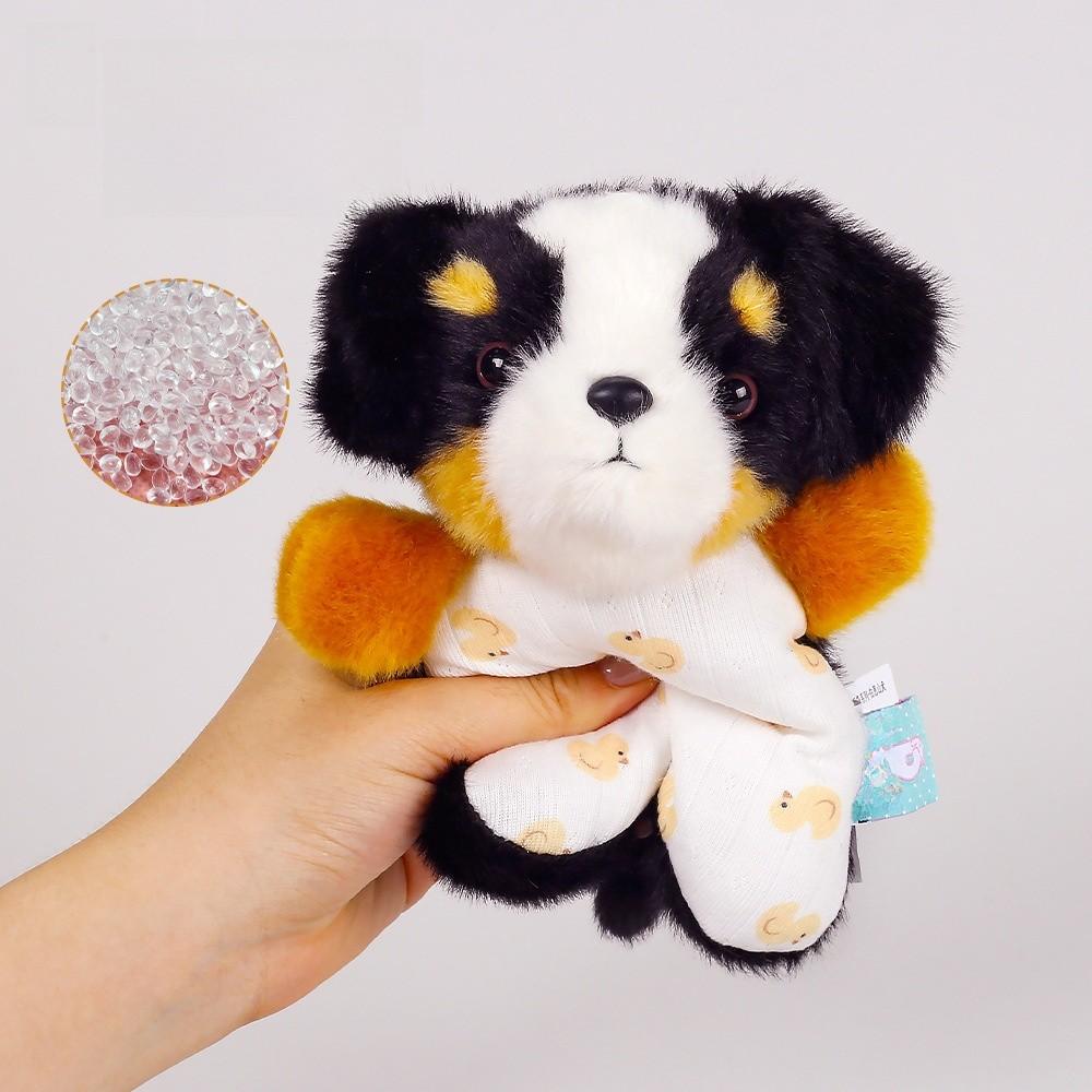 Cartoon Flauschiger Hund Plüschtier Mit Weichem Kurzem Flor Zur Stressbewältigung Und Als Geschenk
