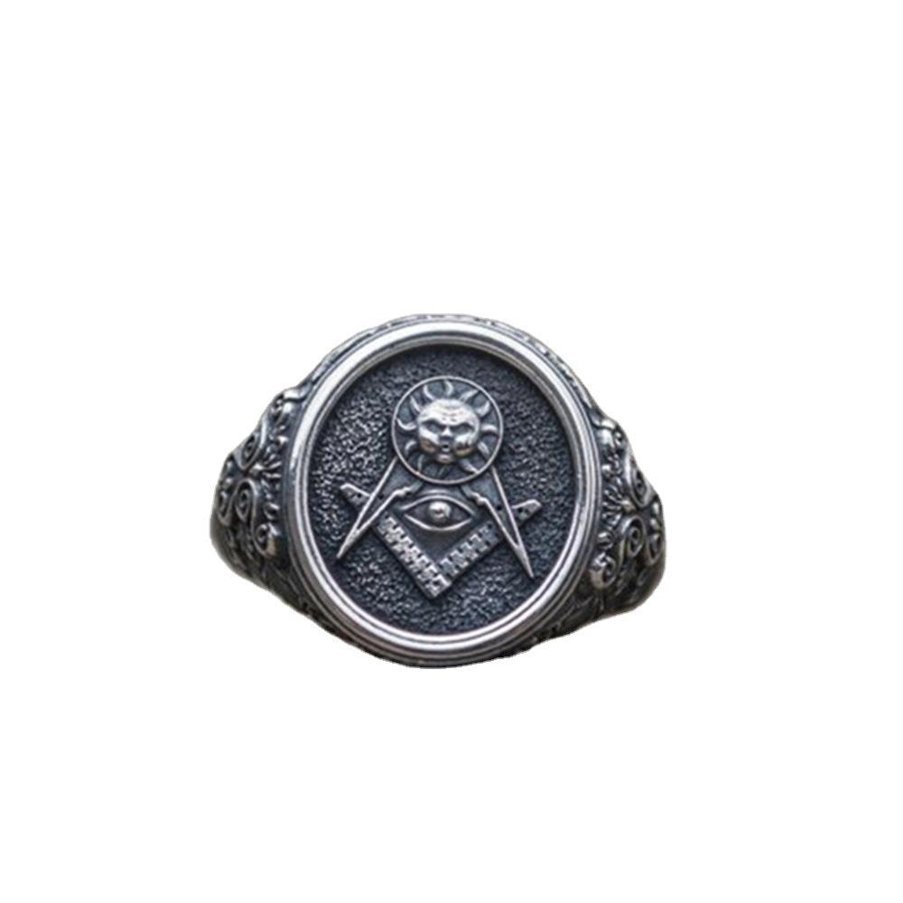 New European and American Sun Ring Men's Fashion Ring