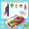 Portable Magnetic Stained Glass Building Tiles Set for Kids - Educational Toy
