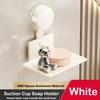 Suction Cup Soap Holder Wall Mounted Soap Storage Drain Rack Bathroom Shower Soap Holder Household Soap Tray Storage Organizer