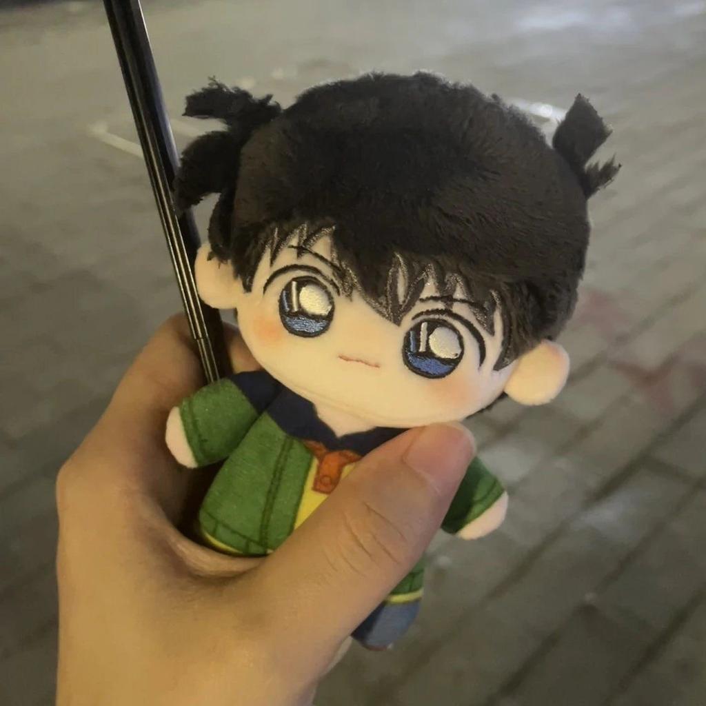 10cm Anime Detective Conan Creative Plush Doll Kudou Shinichi Cute Mini Cosplay Stuffed Toy Birthday Gift