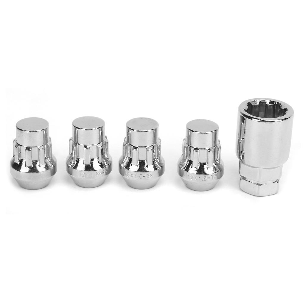 4PCS Car Wheel Nut Locks M12x1.5MM 32MM Height Steel Universal Automobile Components