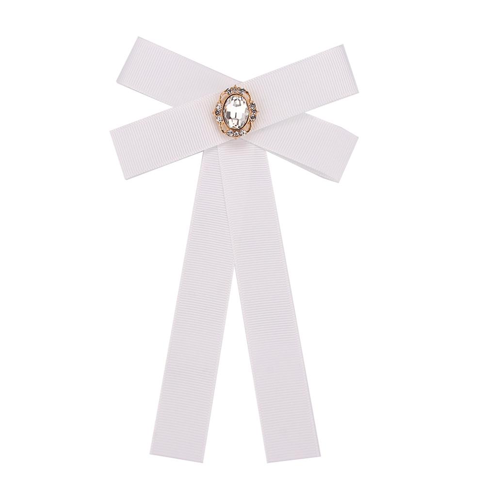 

Women Tie Pins Bow Brooches Clothing Accessories Large Ribbon Fabric белый
