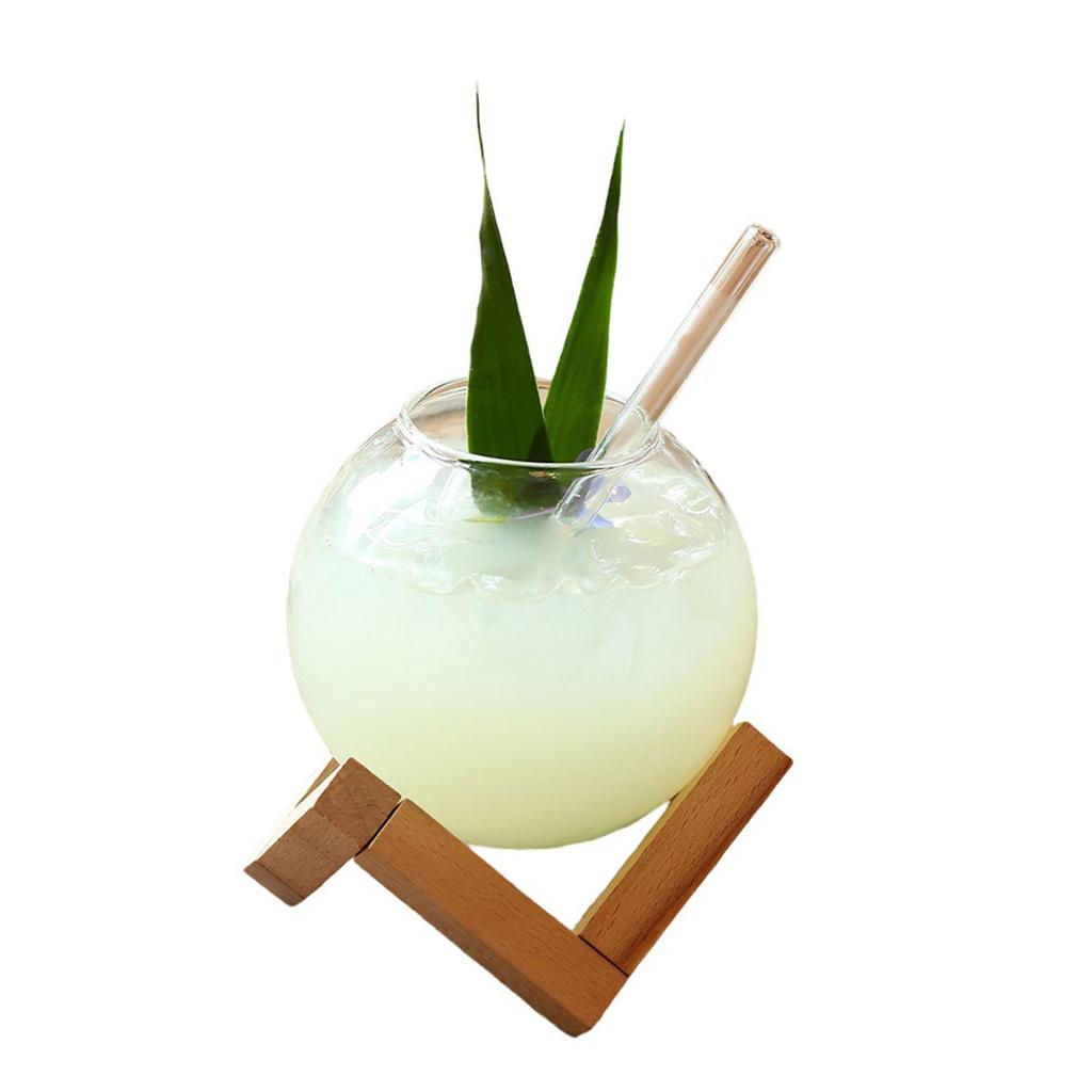 Creative Spherical Cocktail Glass Cup Round Ball Wine Glasses Cocktail Mug Smoothie Fruit Juice Tumbler Glassware